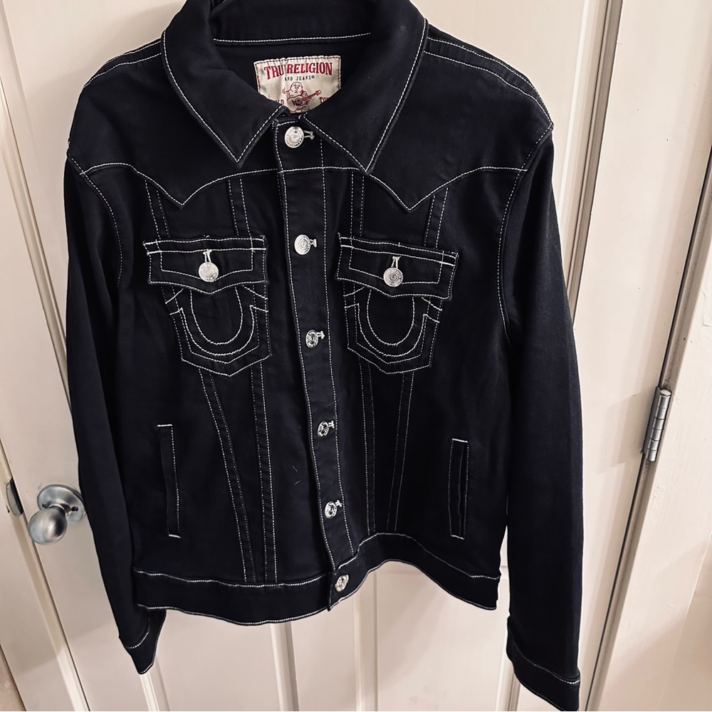 Men’s black True Religion Jean Jacket